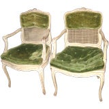 Pair of Painted Arm Chairs in the French Style