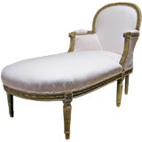 French Style Painted Chaise