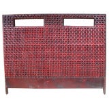 Woven Leather Queen Size Headboard