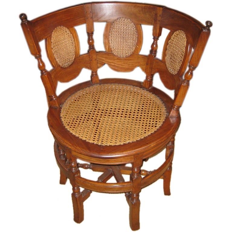 Satin  Wood Burgermeister Chair For Sale
