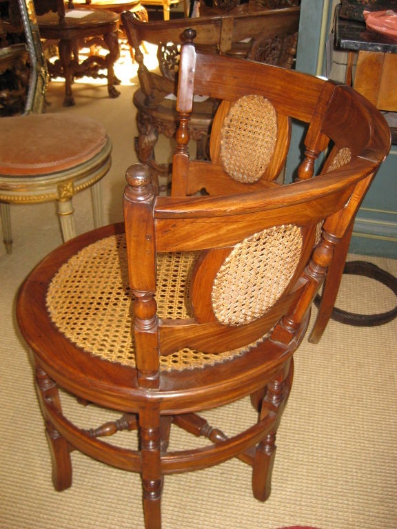 20th Century Satin  Wood Burgermeister Chair For Sale