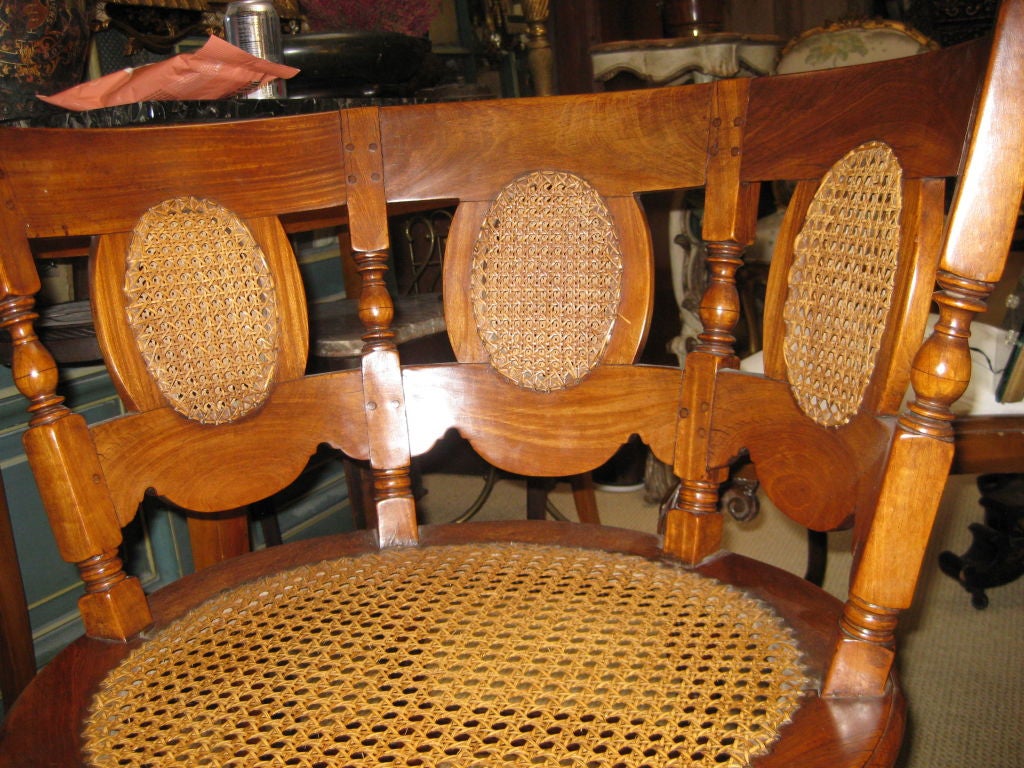Satin  Wood Burgermeister Chair For Sale 4
