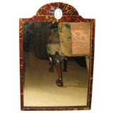 English Tortoise Shell Mirror with Wedgewood Plaque