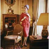 Vintage Mark Shaw Editioned Photo-Model in Mesh Hat-Paris 1960