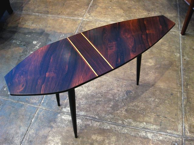 Swedish Mid-Century Coffee Table in Rosewood In Excellent Condition In Richmond, VA