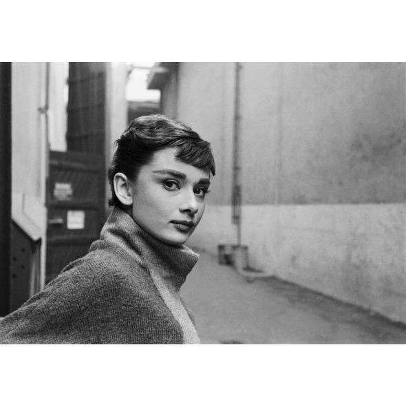 Editioned Audrey Hepburn Portrait by Mark Shaw #3, L.A. 1953 For Sale