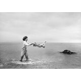 Jackie Kennedy and Caroline in Hyannis Port 1959 #3 by Mark Shaw