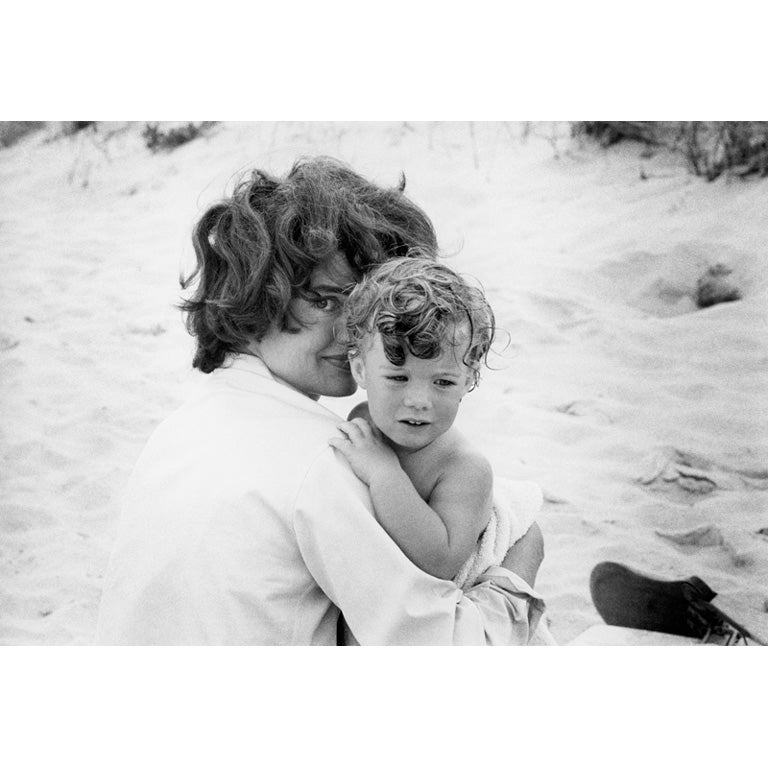 Jackie Kennedy and Caroline in Hyannis Port 1959 #1 by Mark Shaw For Sale