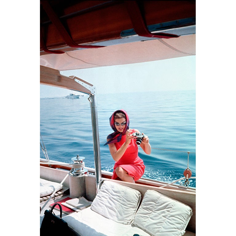 Jackie Kennedy in Portofino, 1961. Photo by Mark Shaw at 1stDibs