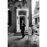 Jackie and Caroline and JFK in Georgetown 1959 #1 by Mark Shaw