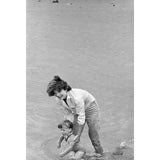 Jackie Kennedy and Caroline in Hyannis Port 1959 #2 by Mark Shaw