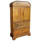 Small Cipres Wood Cabinet With Key