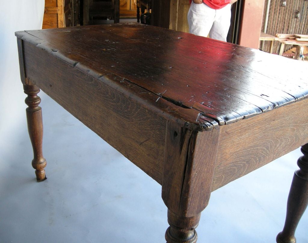 Beautiful 19th Century Table With Drawer 2