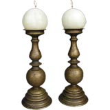 Used Italian Brass Candle Sticks