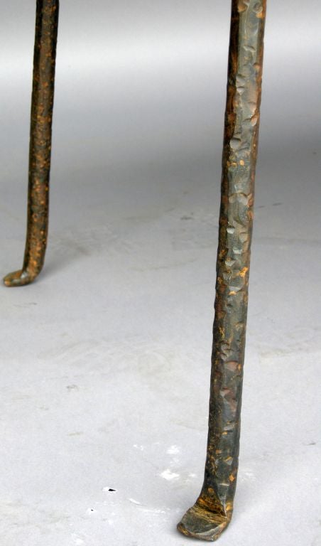 Batea (tray) Coffee Table on Hand Wrought Iron Legs
