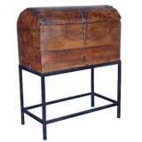 Spanish Colonial Dome Top Trunk on Hand Wrought Iron base