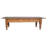 Antique 19th Century Honduran Coffee Table With Drawer