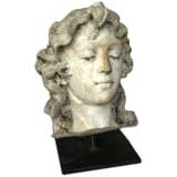 19th Century Carved Marble Head