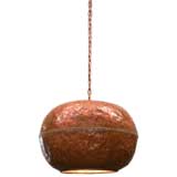 19th C. Copper Vessel Ceiling Light