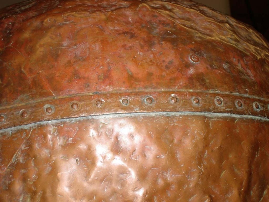 19th C. Copper Vessel Ceiling Light