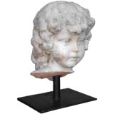Antique Carved Marble Depicting Child's Head