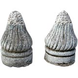 19th Centiry Carved Stone Finials