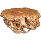 19th Century Burled Elm Tea Table