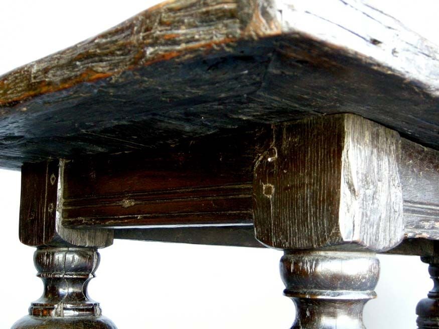 Beautiful 18th c. refectory table from Spain. Great natural patina.