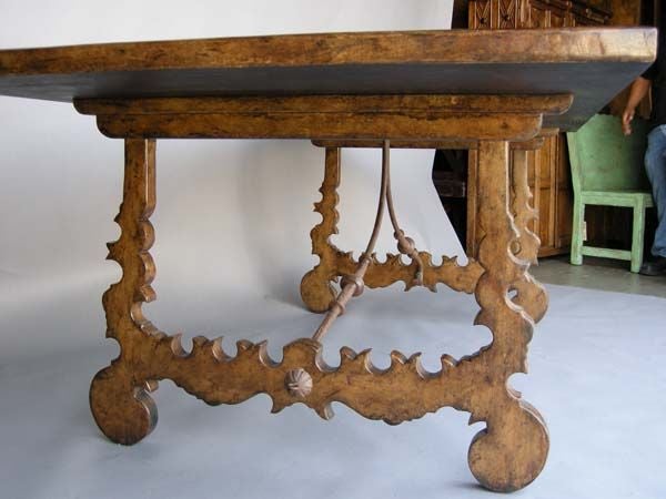 Custom Lyre Leg Table