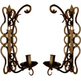 Pair Of Mid 19th Century Iron Sconces