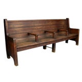 Early 20th Century American Train Station Bench