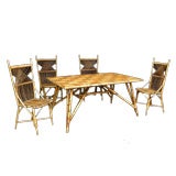 French Bamboo Mid 20th Century Garden Set