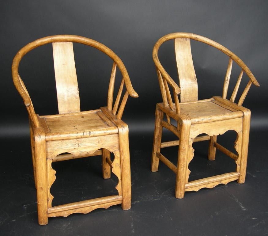 19th c. bent elm (umu) wood chair, only one available, made by well known Chinese chair making family. Soft and smooth wood. Very comfortable.
