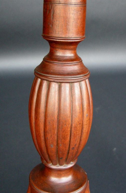 American 19th Century New England Candle Stick Table
