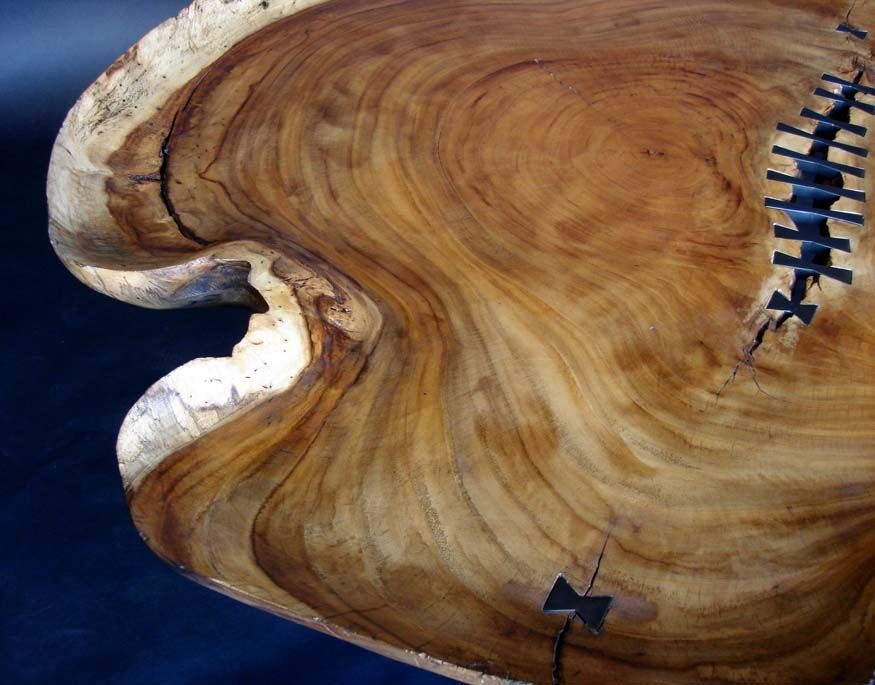 Free Form Exotic Wood Table