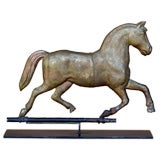 Antique girouette pour cheval trotteur