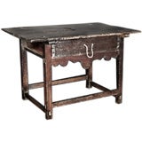 Antique Tavern Table with Dovetail Drawer