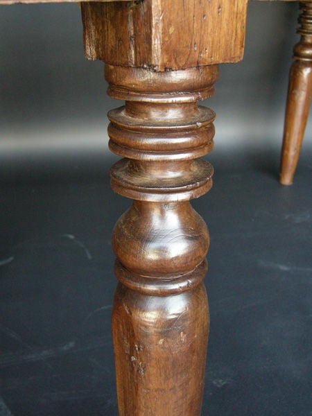 Guatemalan Antique Table With Six Legs