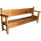 Chajul Bench With Scalloped Back