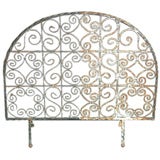 Old Hand Wrought Iron Fireplace Screen