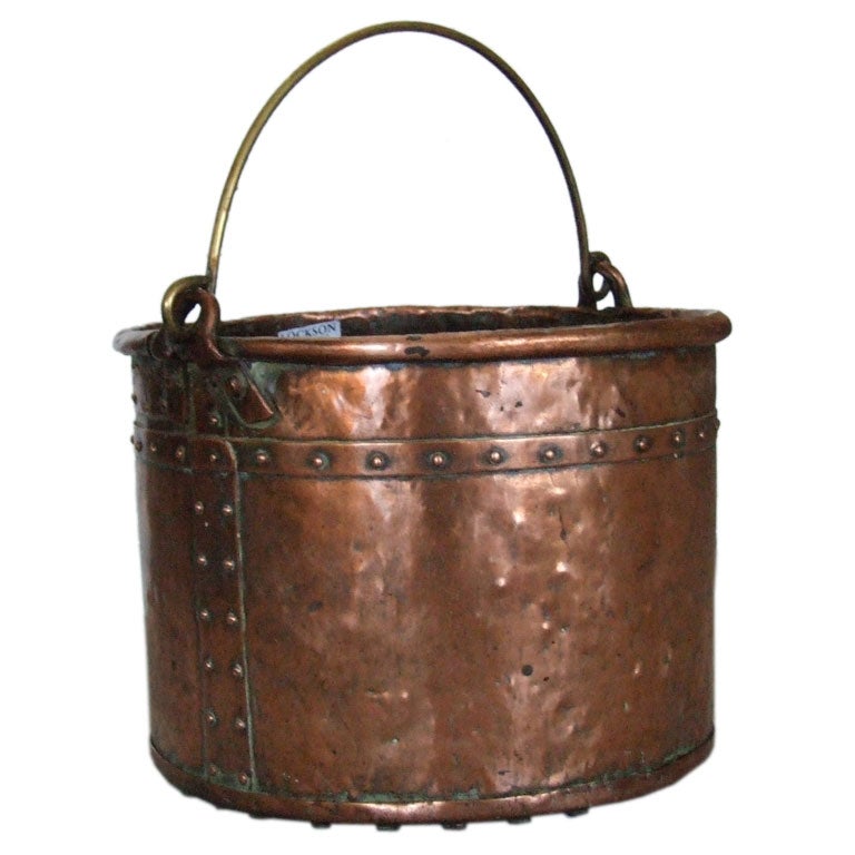An early 19th c. English Copper Bucket
