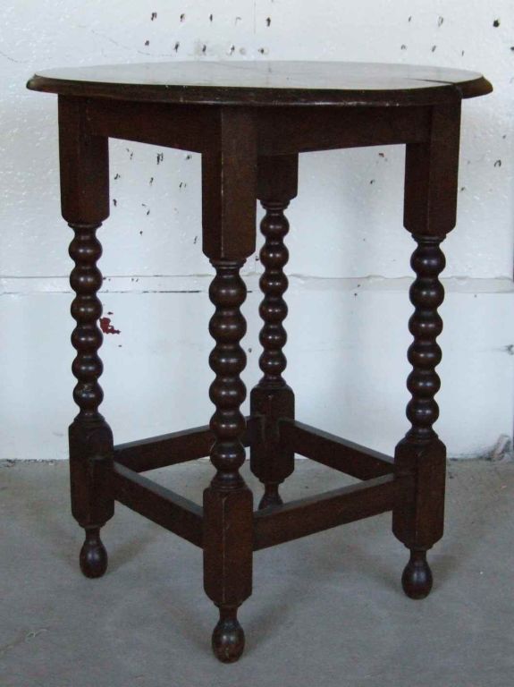 20th Century An Early 20th c. English Pub Table with Bobbin Supports