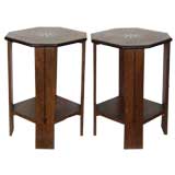 Pair of Highly Decorative Art Deco Anglo-Indian Side Tables