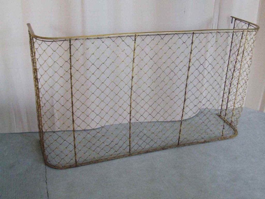English 19th c. Brass and Iron Fire Fender