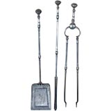 Good Quality Set of Georgian Steel Fire Tools