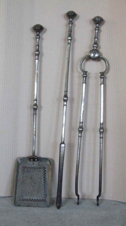 Good Quality Set of Georgian Steel Fire Tools