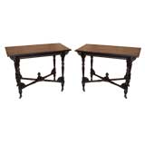 Pair of Aesthetic Movement Ebonized tables