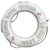 Royal Navy Life Preserver "Senior Naval Officer, West Indies"
