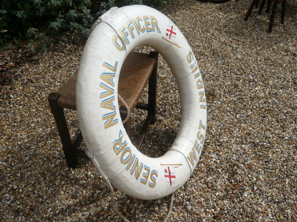 Royal Navy Life Preserver "Senior Naval Officer, West Indies"