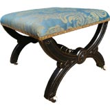 English Aesthetic Movement Ebonized X-Frame Stool